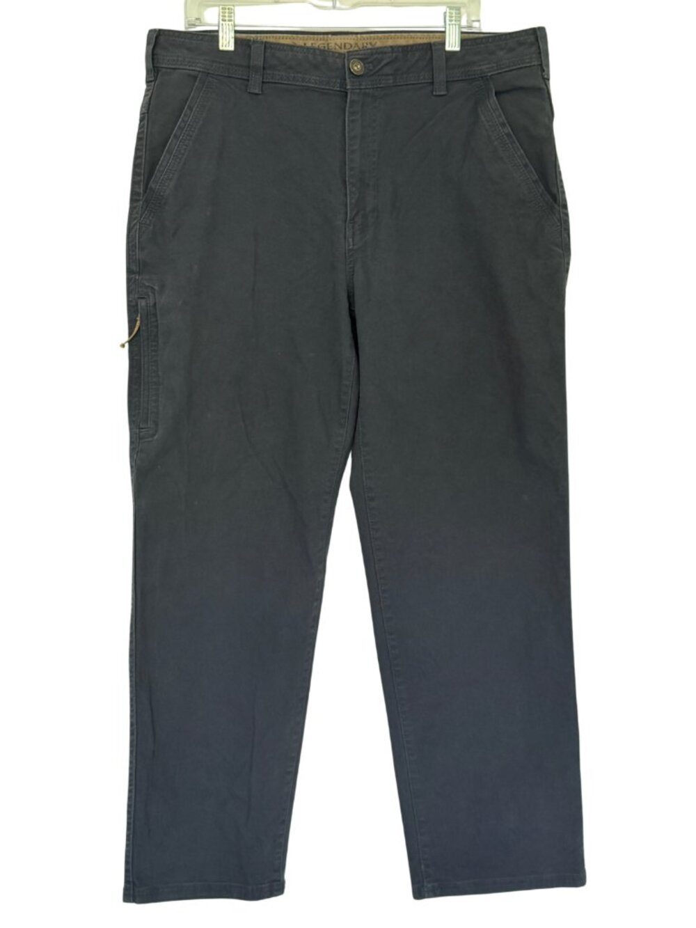 Legendary Outfitters Men’s Stretch Canvas Pants Gray Charcoal 38 x 30